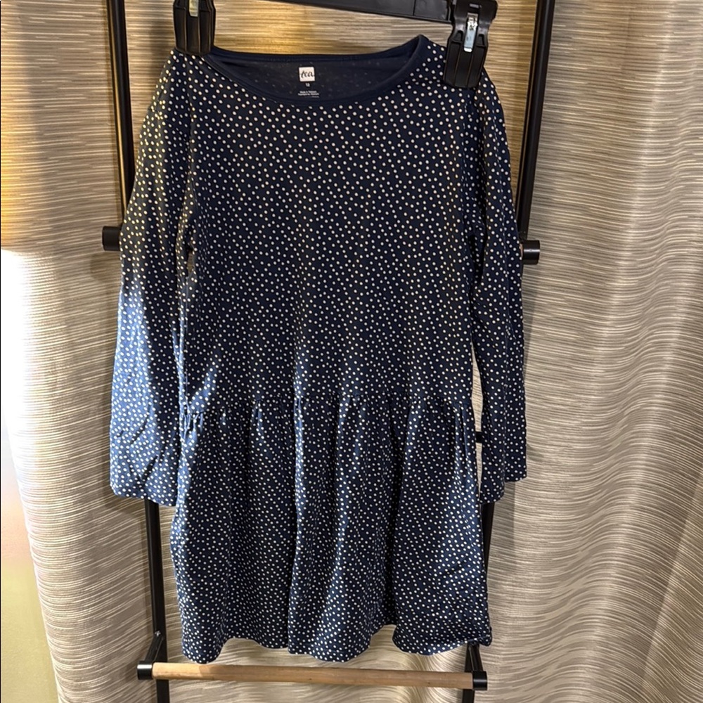 Tea Collection Navy Polka Dot Dress